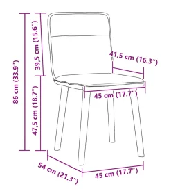 Eetkamerstoelen 4 st stof wijnrood