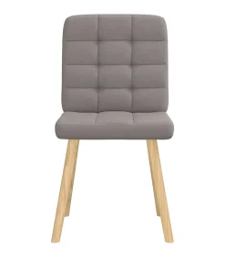 Eetkamerstoelen 6 st stof taupe