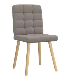 Eetkamerstoelen 6 st stof taupe