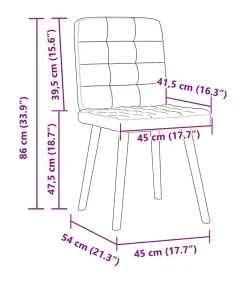 Eetkamerstoelen 6 st stof taupe