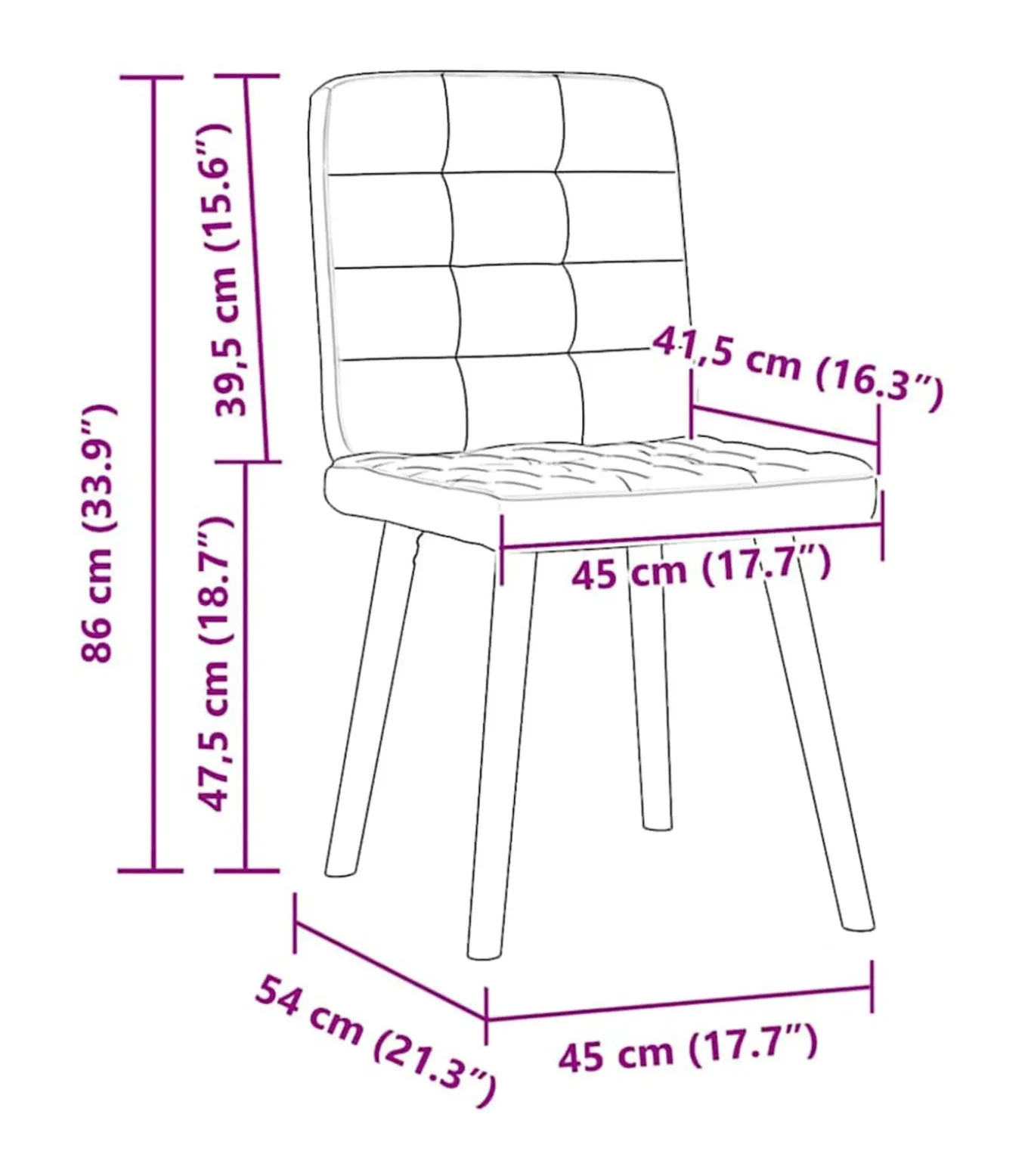 Eetkamerstoelen 6 st stof taupe