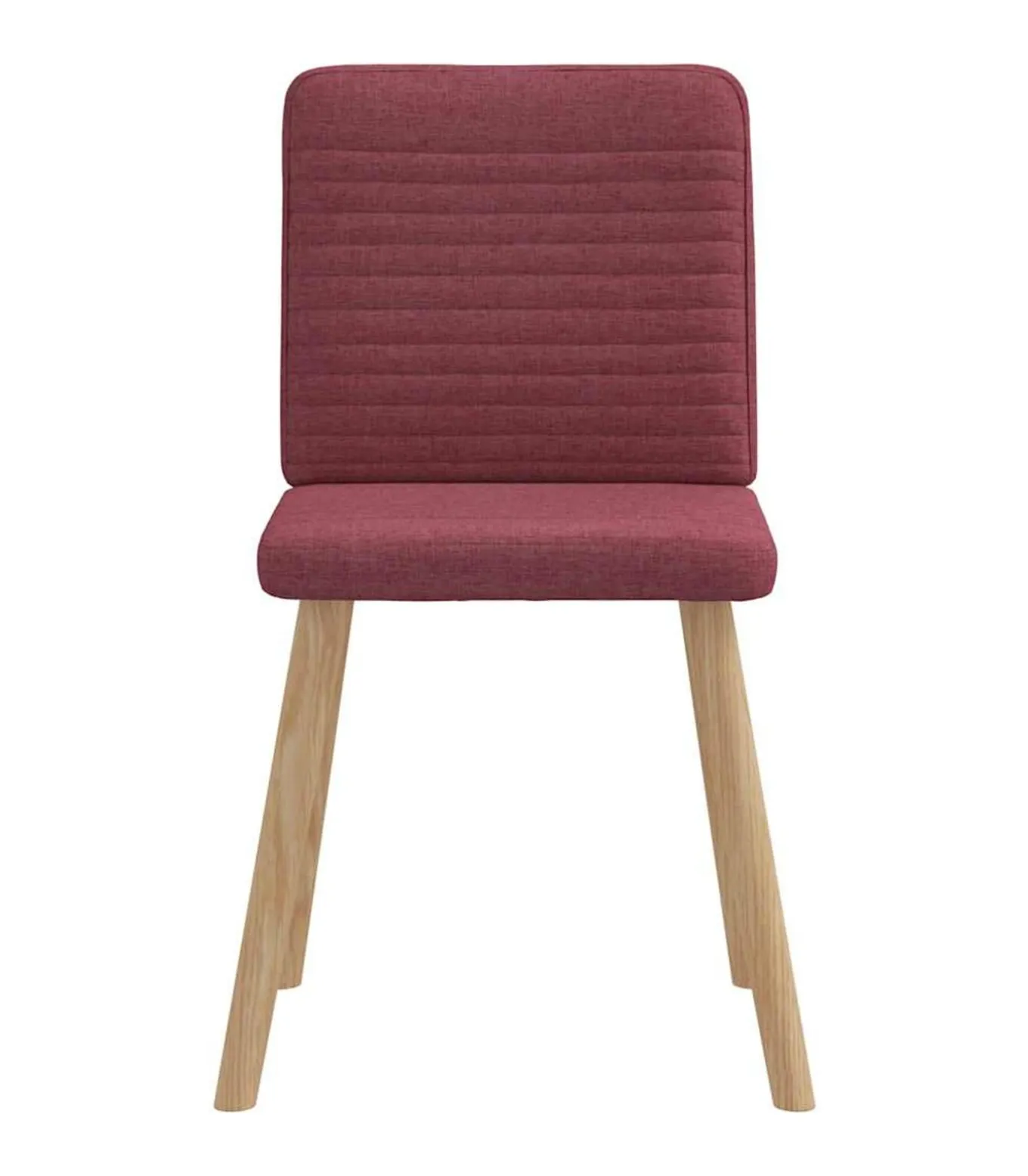Eetkamerstoelen 4 st stof wijnrood