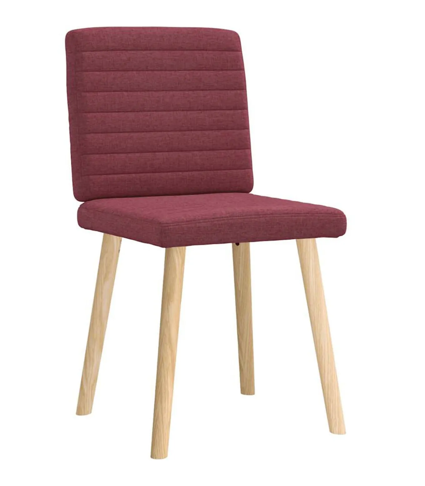 Eetkamerstoelen 2 st stof wijnrood