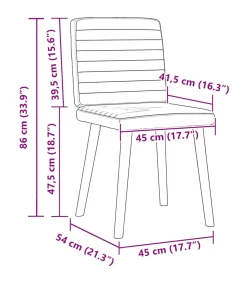 Eetkamerstoelen 2 st stof wijnrood