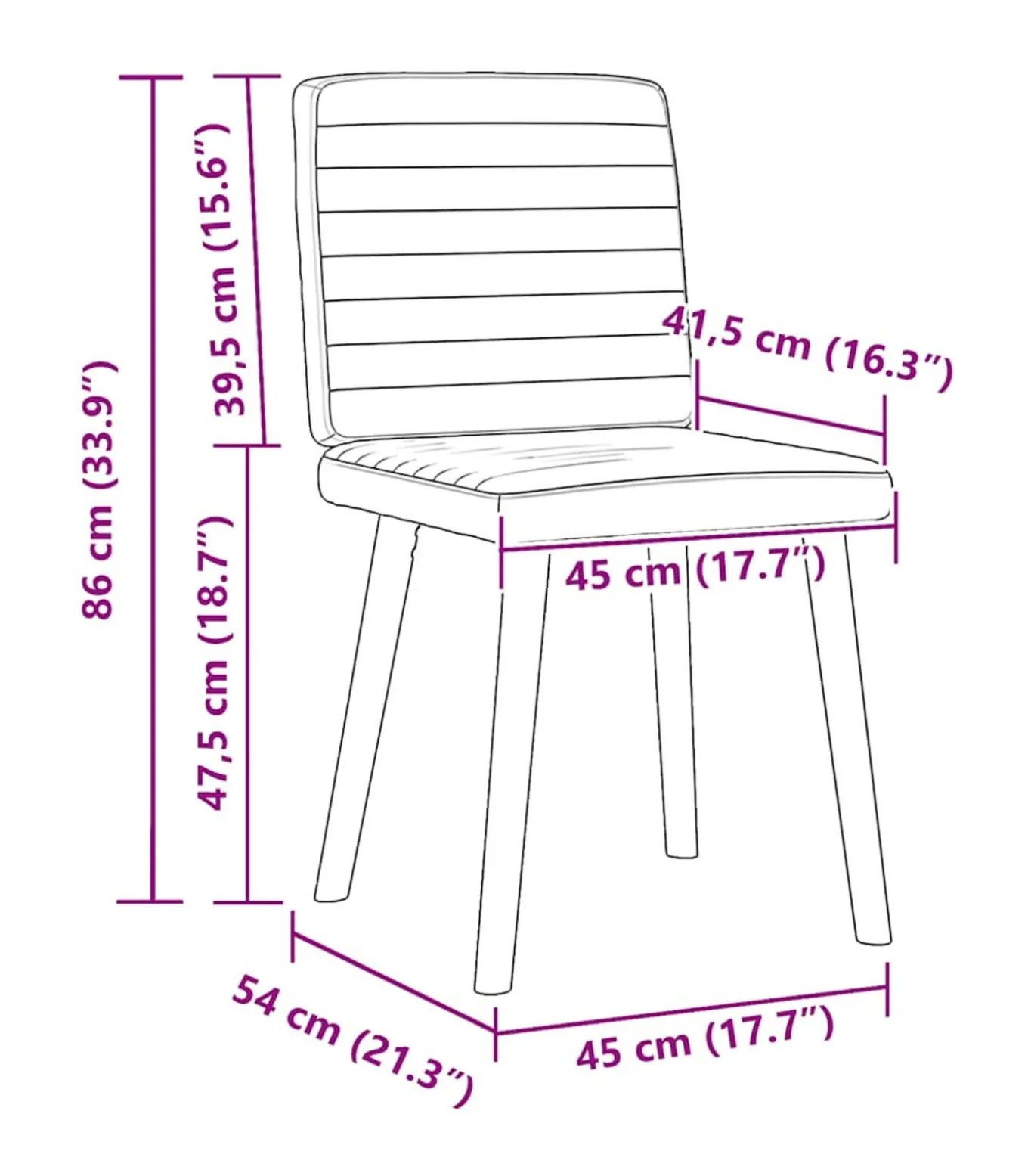Eetkamerstoelen 2 st stof wijnrood