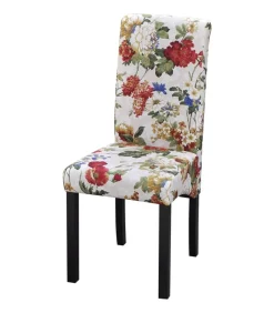 Eetkamerstoelen 6 st stof meerkleurig