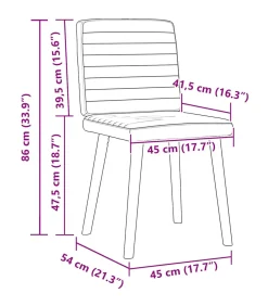Eetkamerstoelen 4 st stof donkerbruin