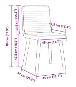 Eetkamerstoelen 4 st stof blauw