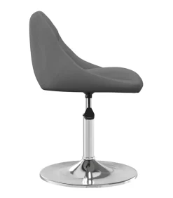 Eetkamerstoelen draaibaar 6 st fluweel donkergrijs