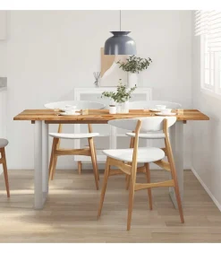 Eettafel 154x80x76 cm massief acaciahout