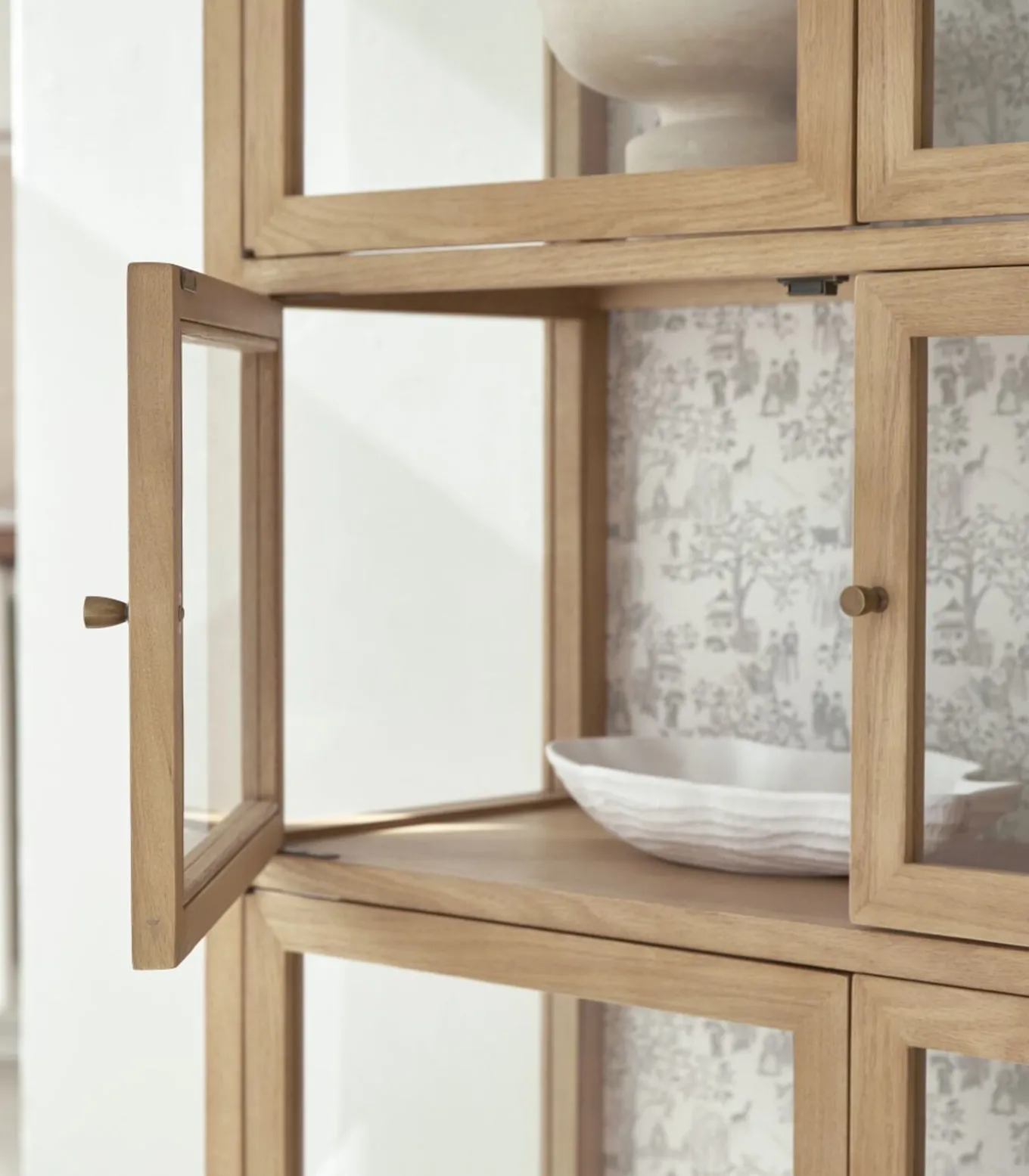 Eiken vitrinekast 160 Tana