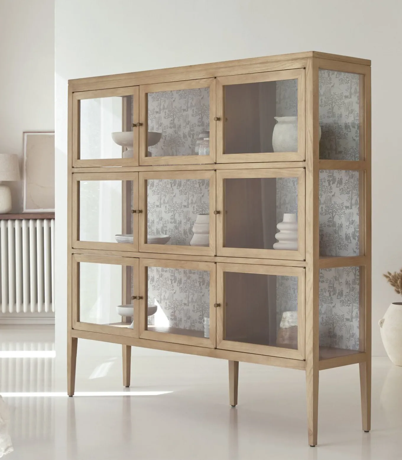 Eiken vitrinekast 160 Tana