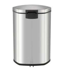 EKO Pedaalemmer Shell 2x22 L matzilverkleurig