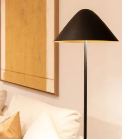 Elan - Staande Lamp - Zwart & Goud