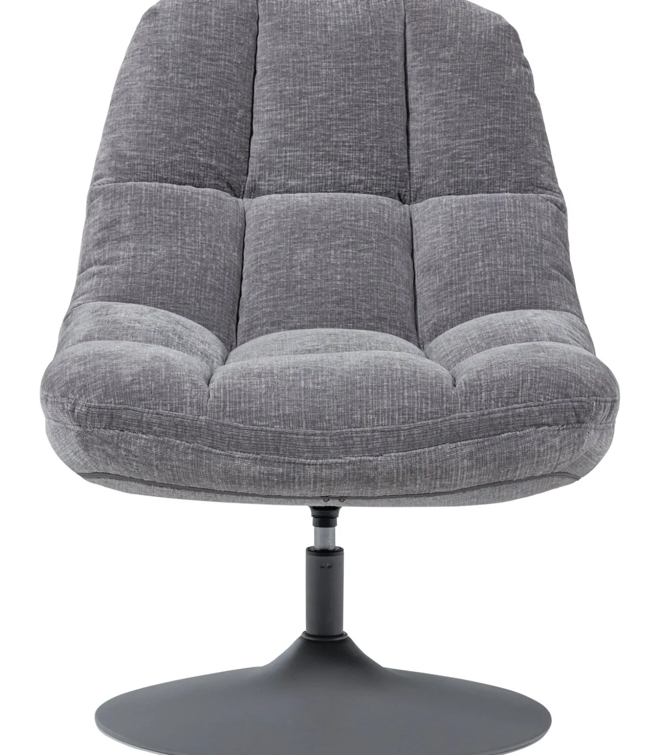 Elvi Draaifauteuil - Chenille Structuur - Lichtgrijs - 81x73x84