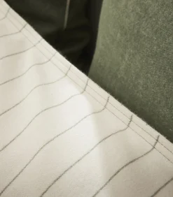 Equilibre - Effen kussensloop in flanellen chambray katoen