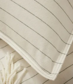 Equilibre - Effen kussensloop in flanellen chambray katoen