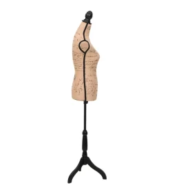 Etalagepop torso vrouw jute bruinzwart