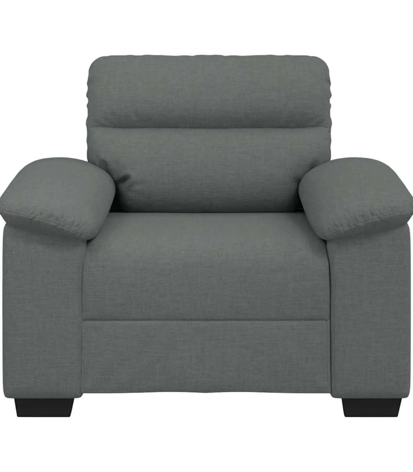 Fauteuil 60 cm stof donkergrijs