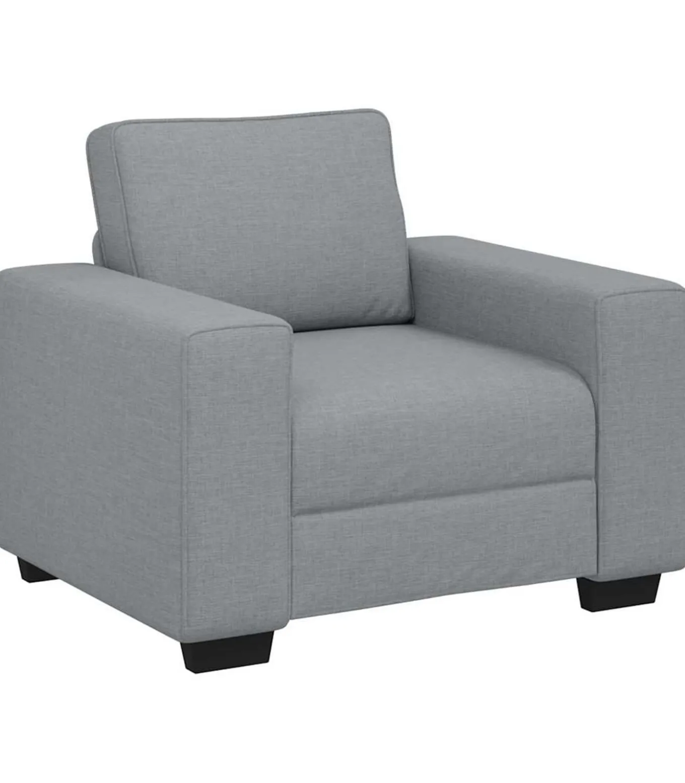 Fauteuil 60 cm stof lichtgrijs