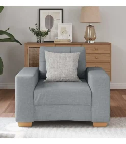 Fauteuil 60 cm stof lichtgrijs