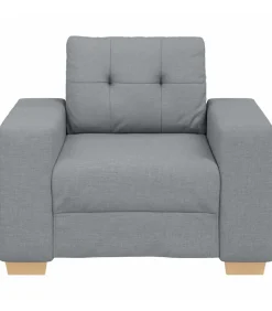 Fauteuil 60 cm stof lichtgrijs
