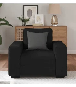 Fauteuil 60 cm stof zwart