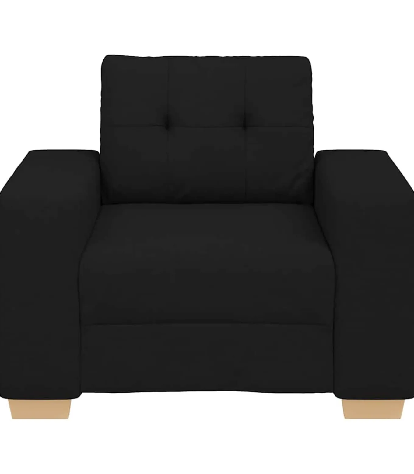 Fauteuil 60 cm stof zwart
