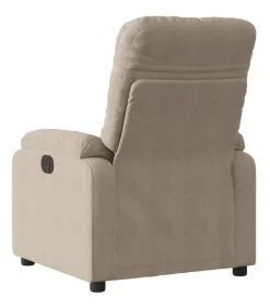 Fauteuil verstelbaar microvezelstof taupe
