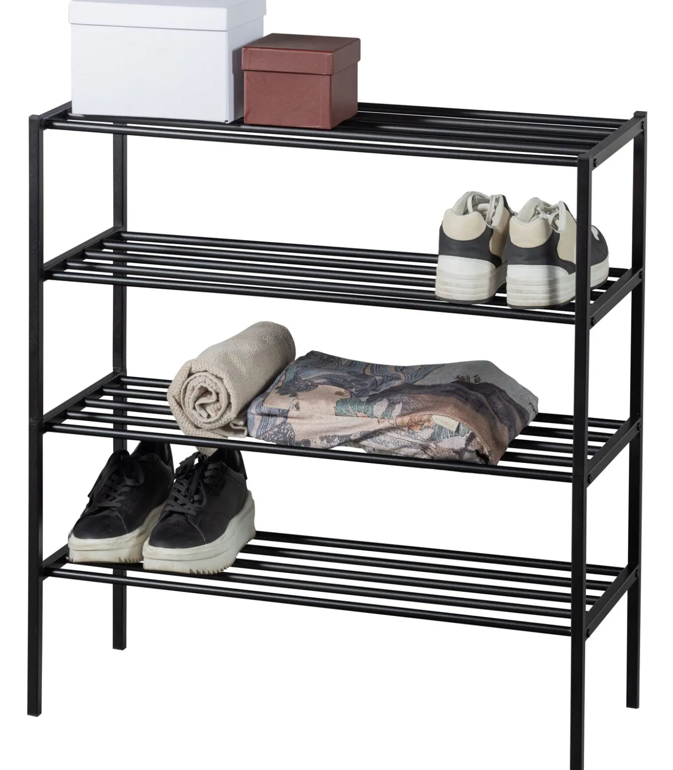 Ferro Schoenenrek - Metaal - Zwart - 80x85x35