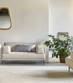 Finn - Stoffen 2-3-zitsbank, ecru