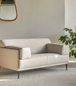 Finn - Stoffen 2-3-zitsbank, ecru