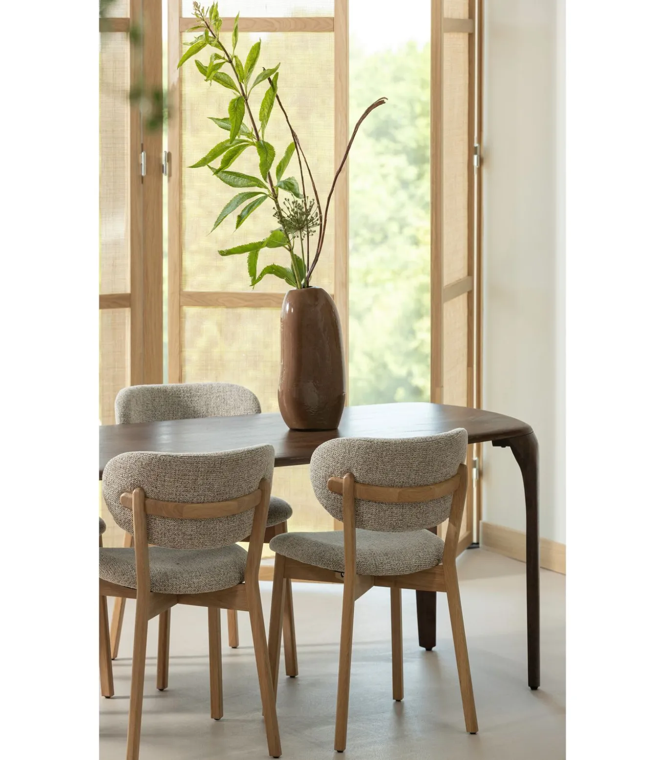 Fiore Eettafel - Mango Hout - Walnoot - 76x230x95