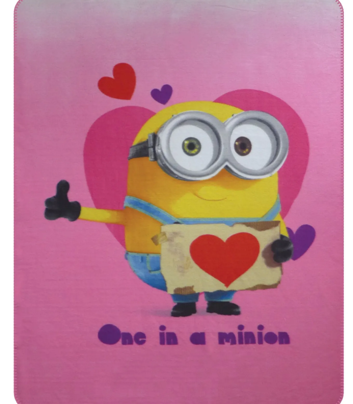 Fleecedeken bedrukt 100% polyester, THE ONE