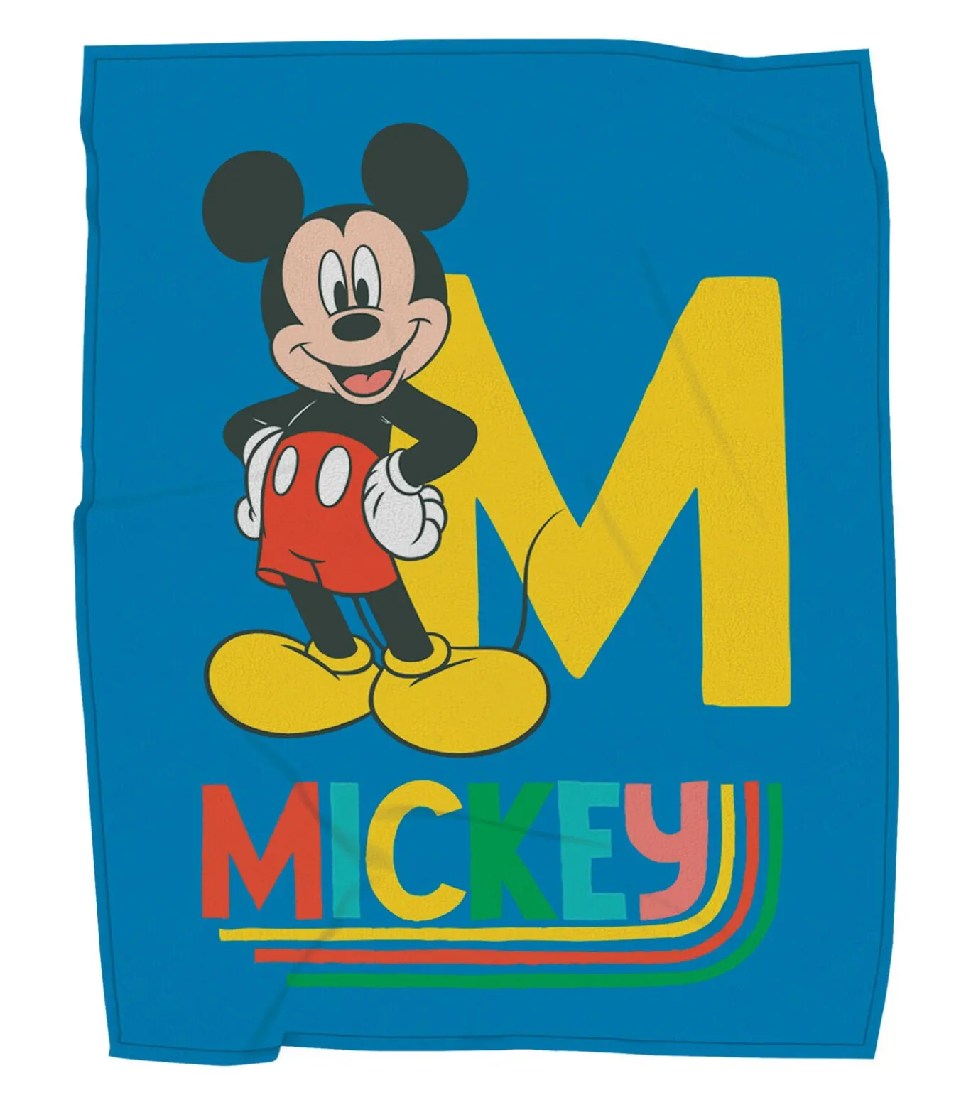 Fleecedeken bedrukt extra zachte 100% polyester, MICKEY GOOD DAY