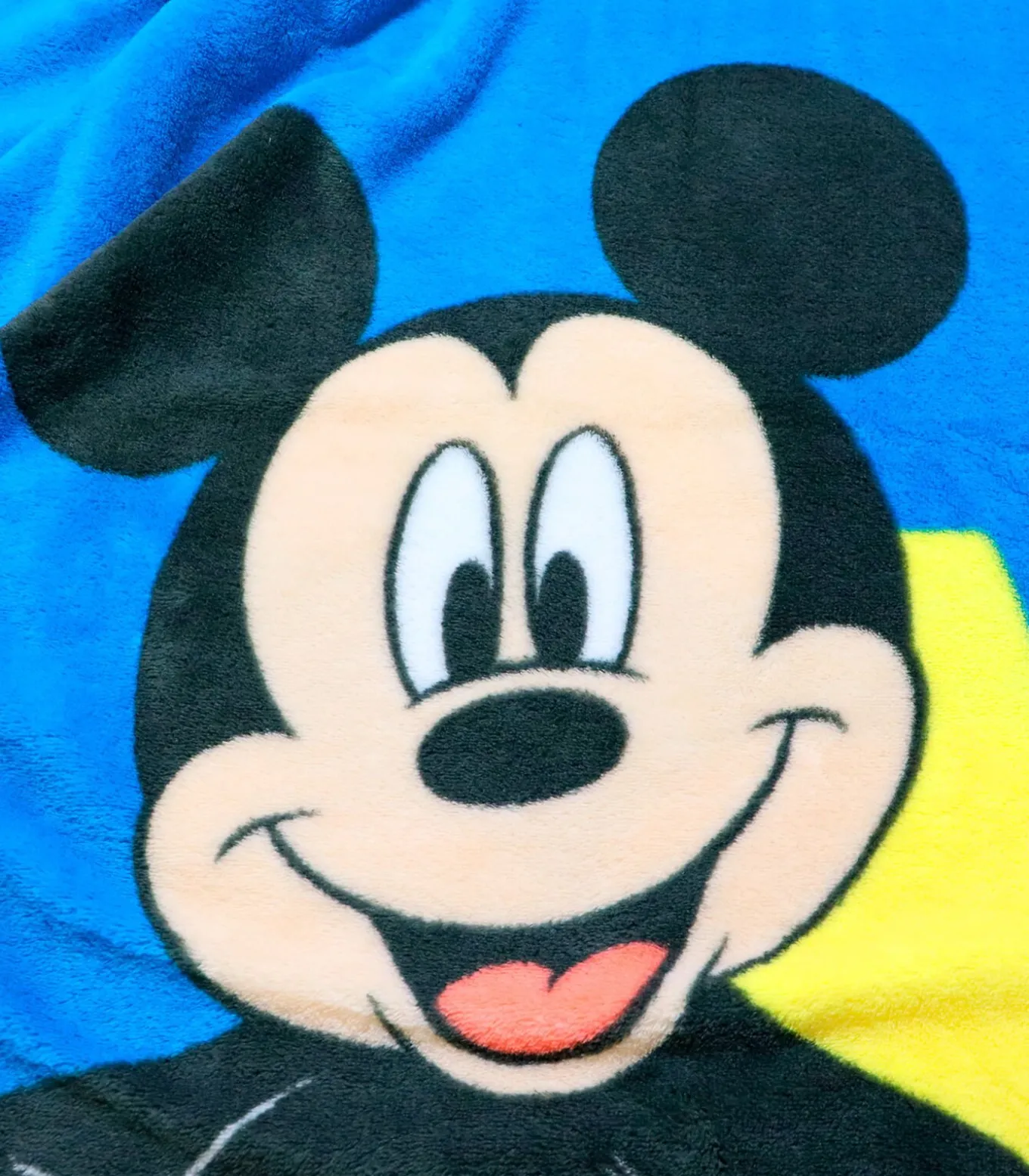 Fleecedeken bedrukt extra zachte 100% polyester, MICKEY GOOD DAY