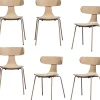 Form Eetkamerstoelen - Hout/Metaal - Zand - Set van 6