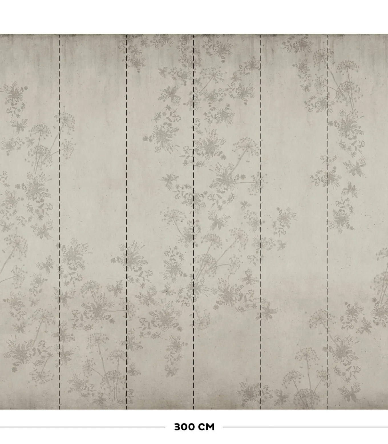 Fotobehang Wild Flower Concrete