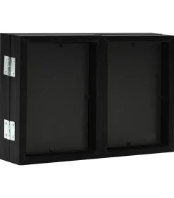 Fotolijst drieluik 28x18 cm+2x(13x18 cm) zwart