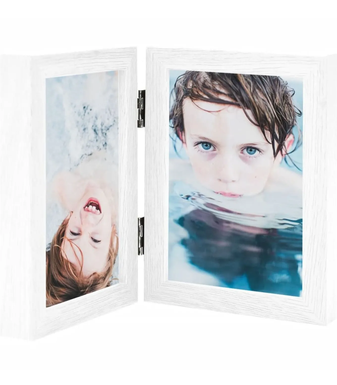 Fotolijst tweeluik 2x(13x18 cm) wit