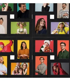 Fotolijst voor 24x(13x18 cm) foto MDF zwart