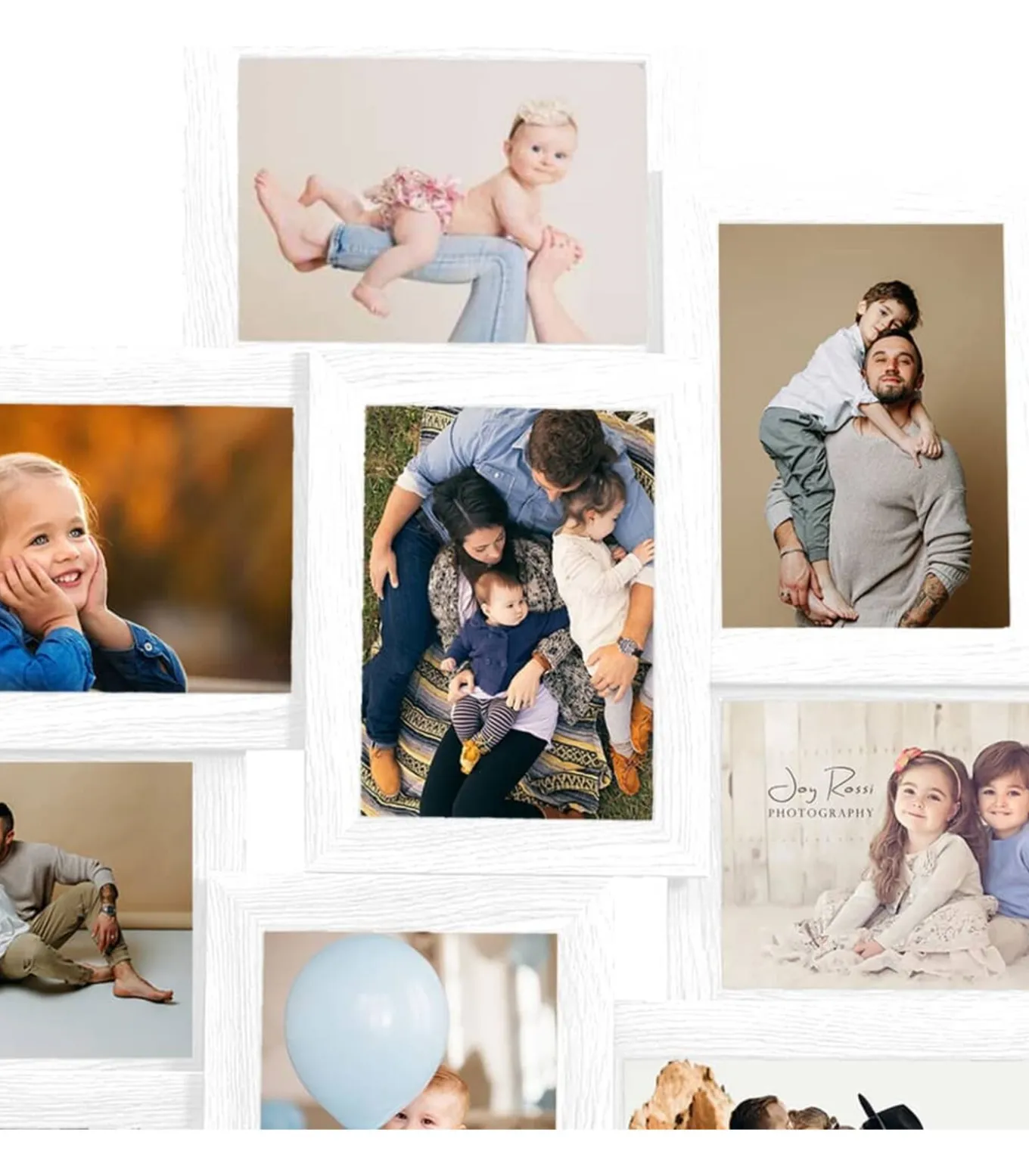 Fotolijst voor 10x(13x18 cm) foto MDF wit