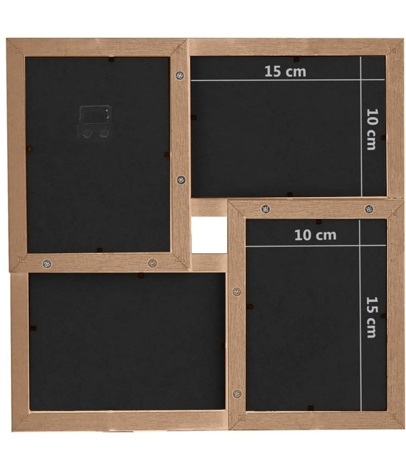 Fotolijst voor 24x(13x18 cm) foto MDF lichtbruin