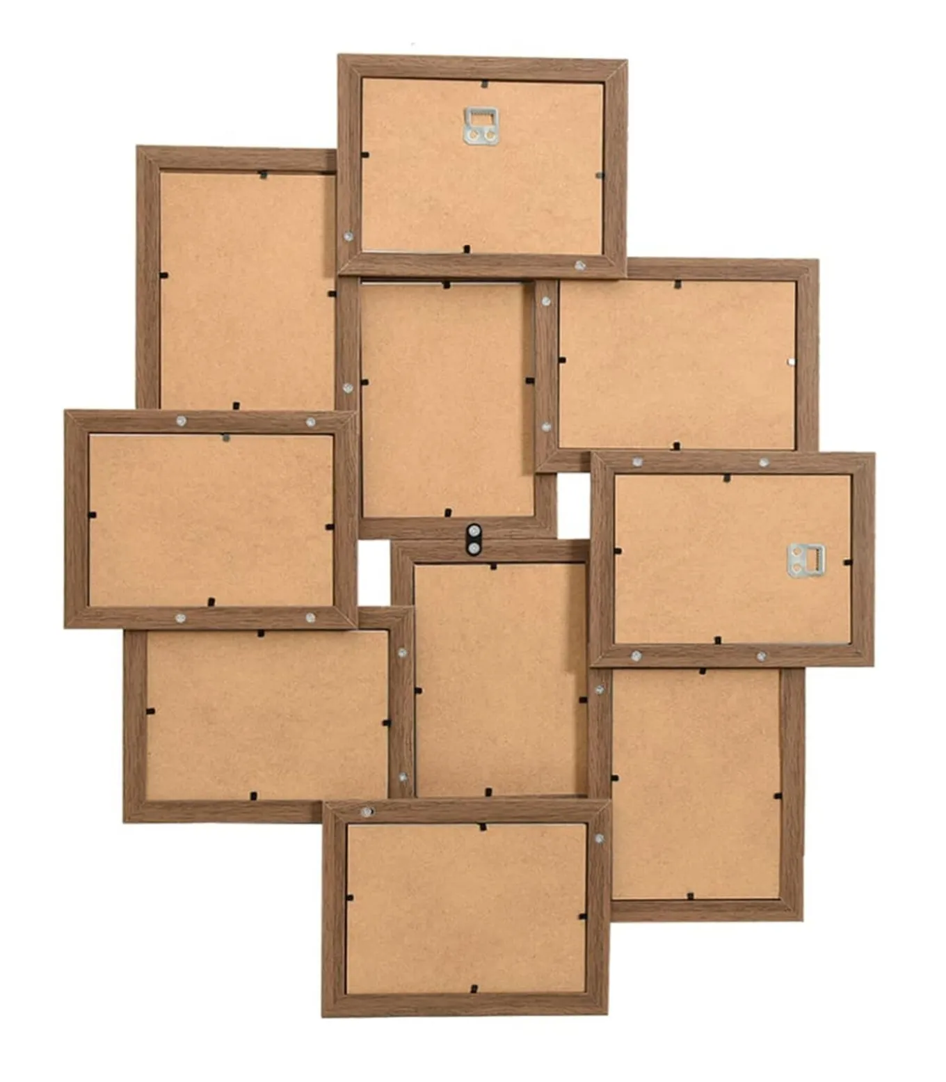 Fotolijst voor 10x(10x15 cm) foto MDF lichtbruin