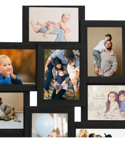 Fotolijst voor 10x(10x15 cm) foto MDF zwart