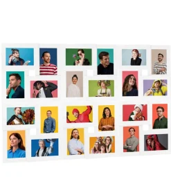 Fotolijst voor 24x(10x15 cm) foto MDF wit