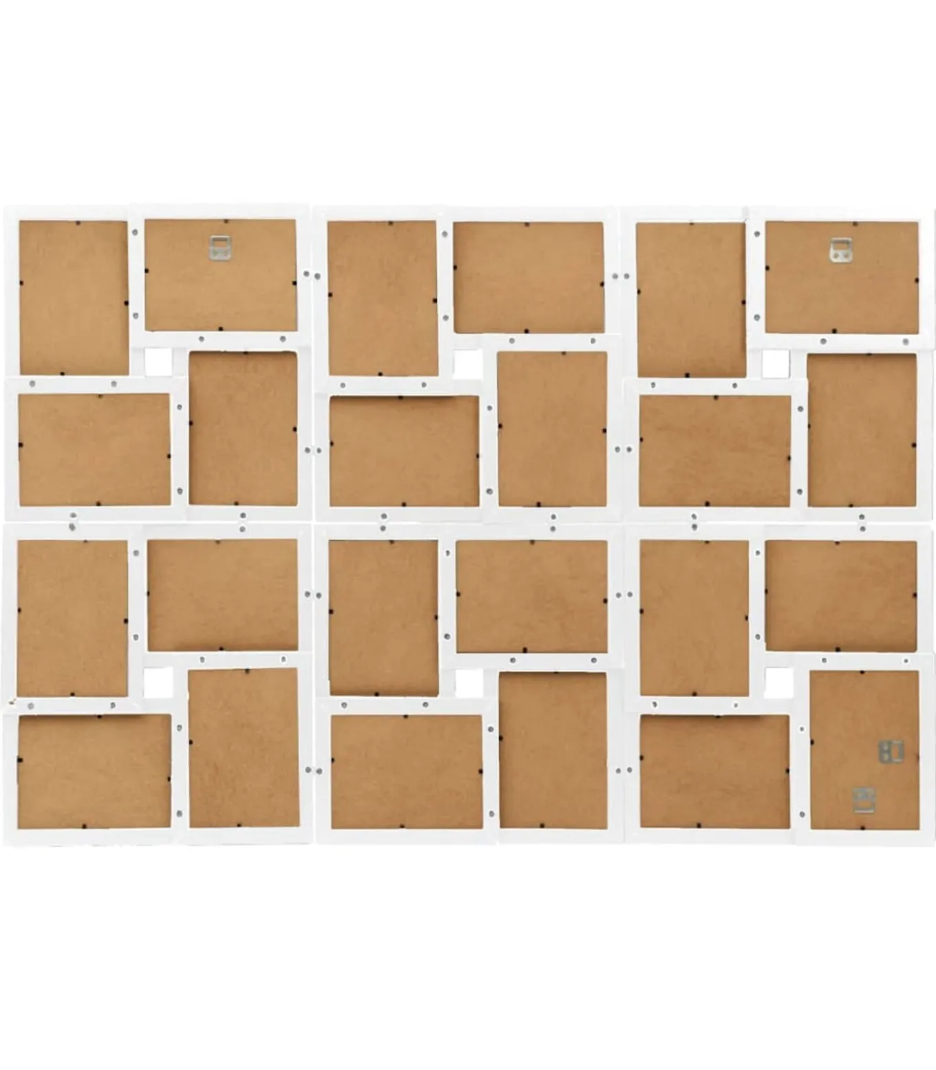 Fotolijst voor 24x(10x15 cm) foto MDF wit