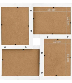 Fotolijst voor 24x(10x15 cm) foto MDF wit