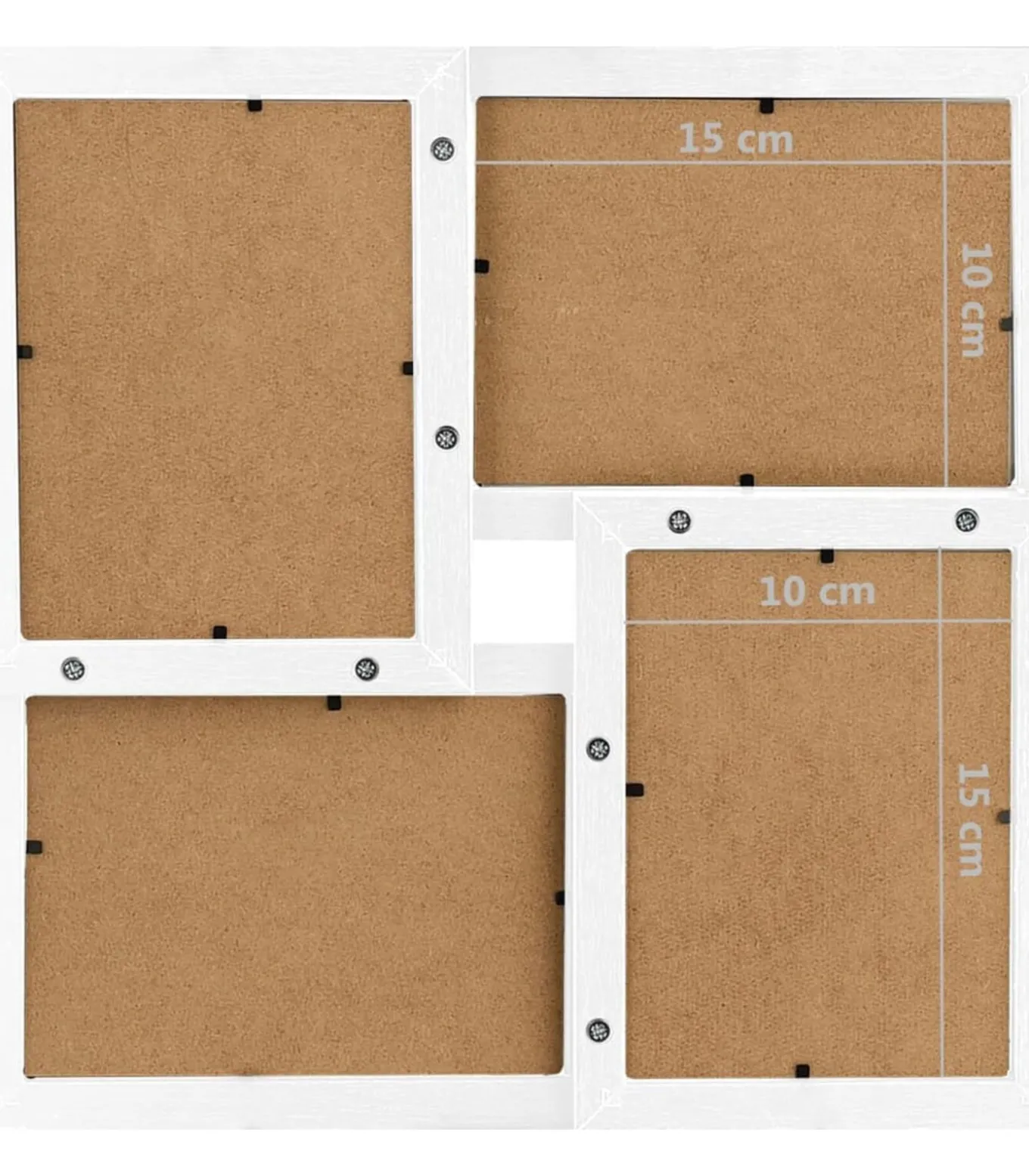 Fotolijst voor 24x(10x15 cm) foto MDF wit