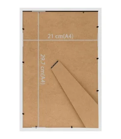 Fotolijsten 5 st voor tafel 21x29,7 cm MDF wit